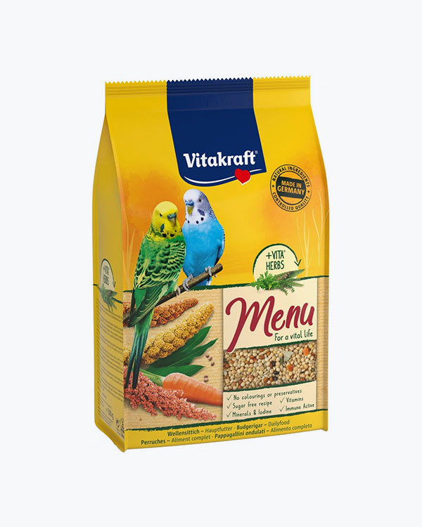 Корм Vitakraft Menu для хвилястих папуг, 500 г