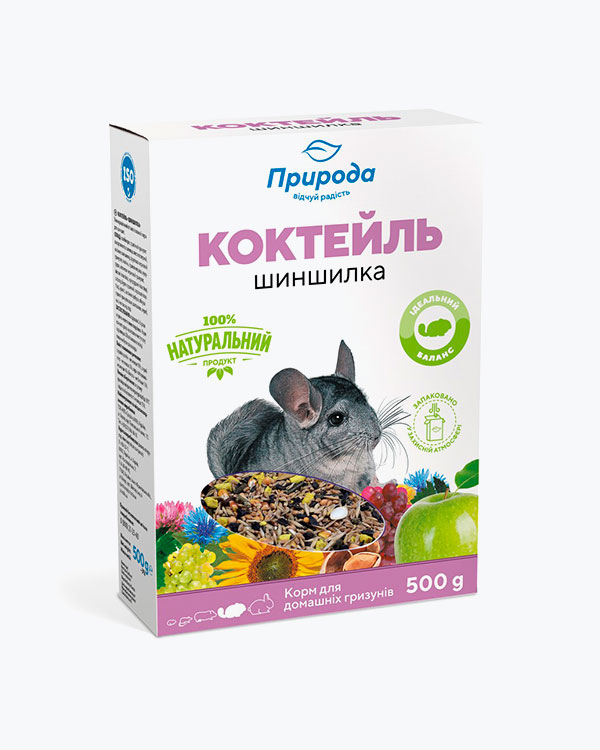 Корм Природа. Коктейль для шиншилл, 500г