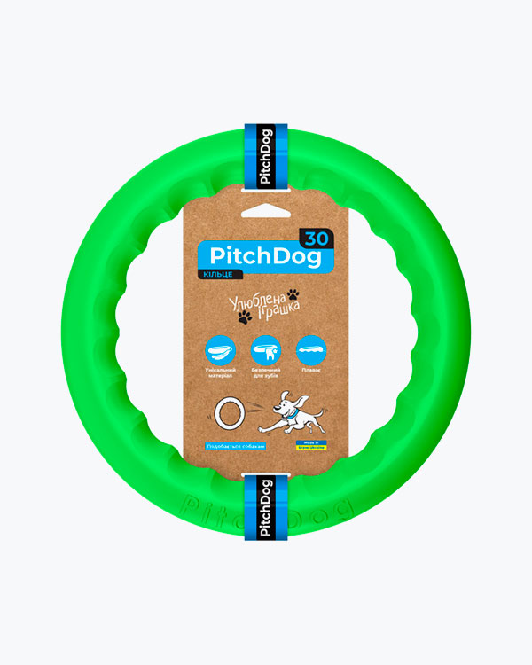 Кільце для апортування Collar PitchDog 30 28 x 4 см, Зелений