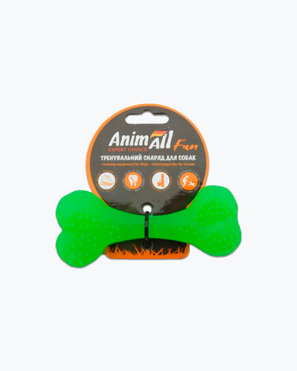 AnimAll Fun Кістка 12см, зелений