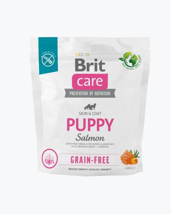 Сухий корм для цуценят всіх порід Brit Care Dog Grain-free Puppy беззерновий з лососем, 1 кг