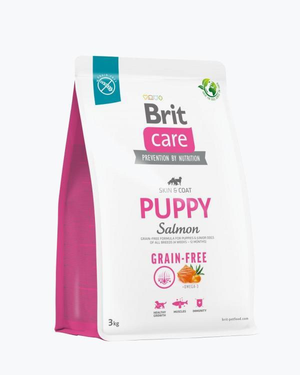 Сухий корм для цуценят всіх порід Brit Care Dog Grain-free Puppy беззерновий з лососем, 3 кг