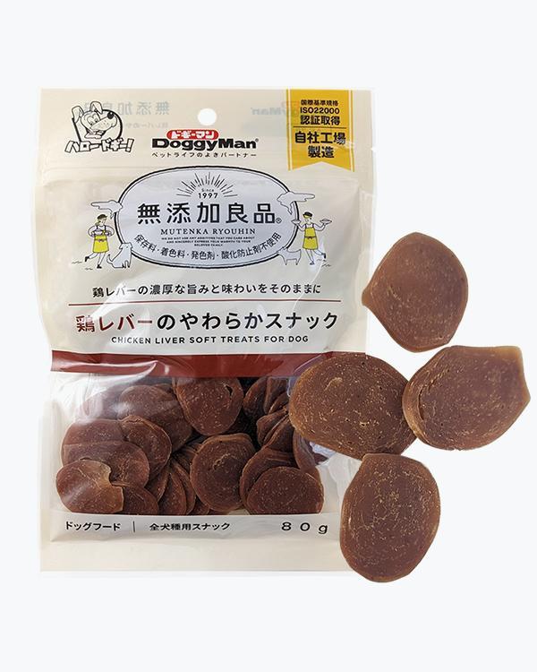 Ласощі для собак DoggyMan Chicken Liver Soft слайси з курячою печінкою, 0.08 кг