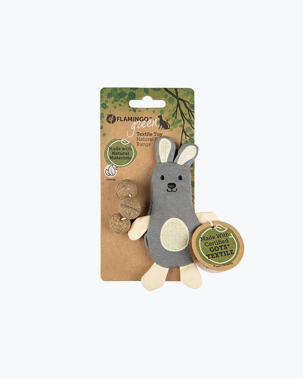 Екологічна іграшка з котячою м’ятою для котів Flamingo Natural Fun Rabbit кролик