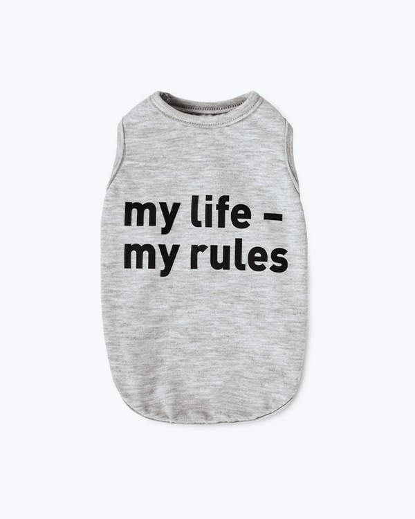 Борцовка Pet Fashion My life - my rules, меланж, XS-2