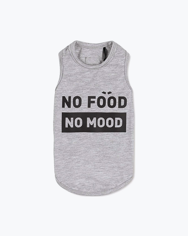 Борцовка Pet Fashion NO FOOD - NO MOOD, меланж, XS-2