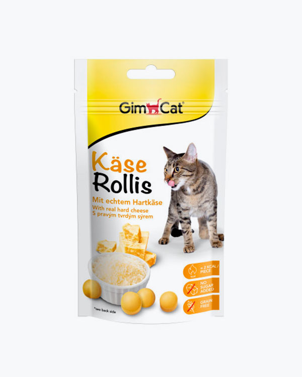 Ласощі GimCat для котів таблетки з комплексом вітамінів сирні, 40 г