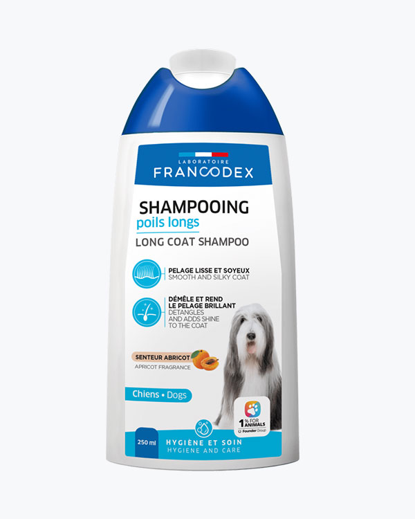 Шампунь Francodex Long Coat Shampoo, для собак, догляд за довгою шерстю, 250 мл