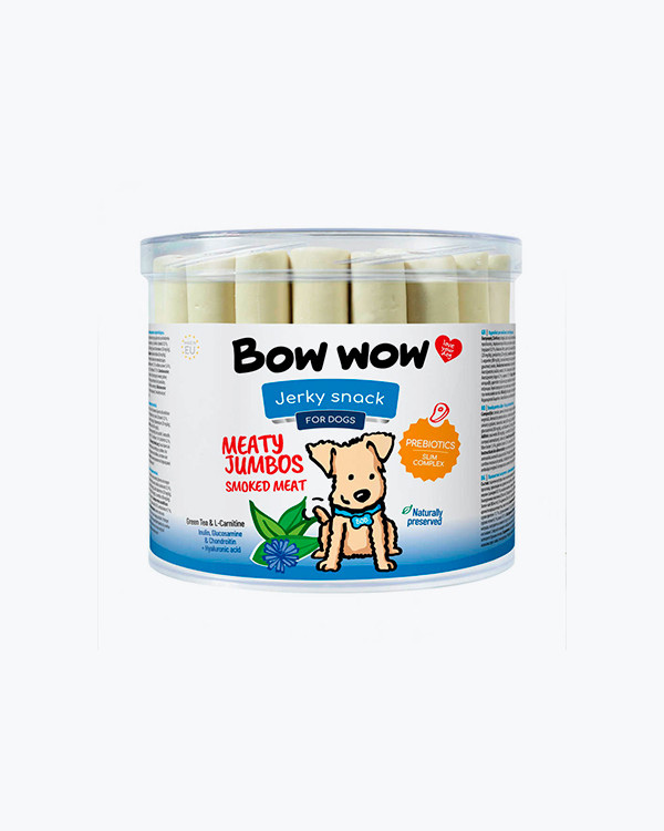 Ласощі  для собак Bow wow, палички м'ясні копчені, 12 см, (35шт/уп)