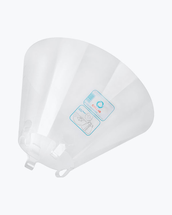 Ветеринарний післяопераційний комір Collar Dog Extremе, для собак і котів, пластиковий, розмір S