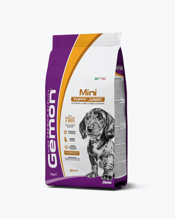 Сухий корм Gemon Dog Mini Puppy & Junior для собак, курка з рисом, 3 кг