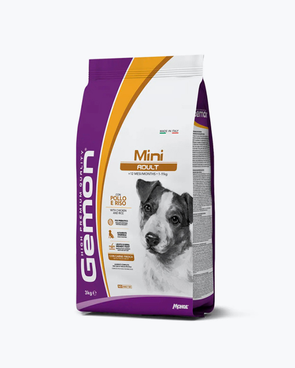 Сухий корм Gemon Dog Mini Adult для собак, курка з рисом, 3 кг