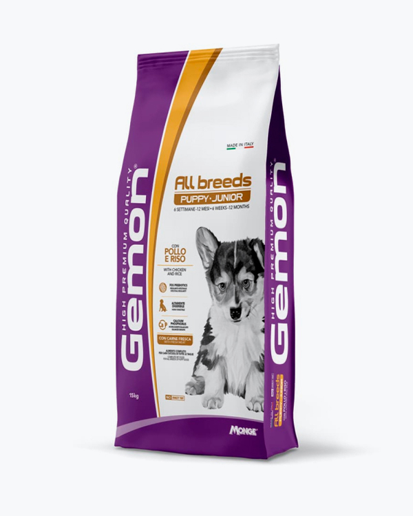 Сухий корм Gemon Dog Maxi Puppy & Junior для собак, курка з рисом, 20 кг