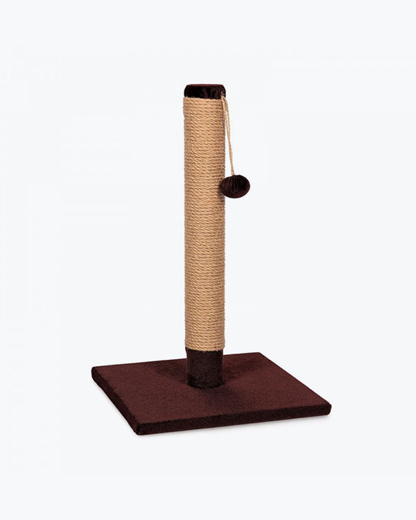 Дряпка Природа ДОО Джут Мікс для котів, стовпчик, 32х32х52 см