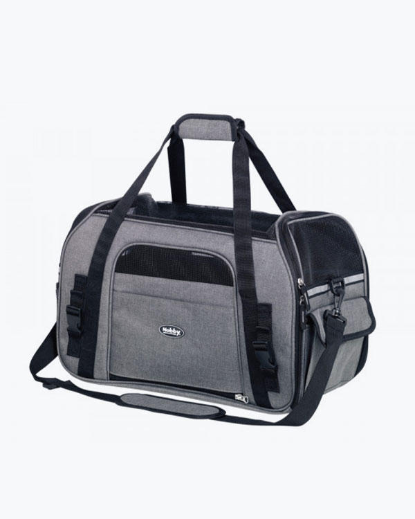 Сумка-переноска Nobby Lujan для тварин вагою до 8 кг, сіра, 48 x 25 x 33 см