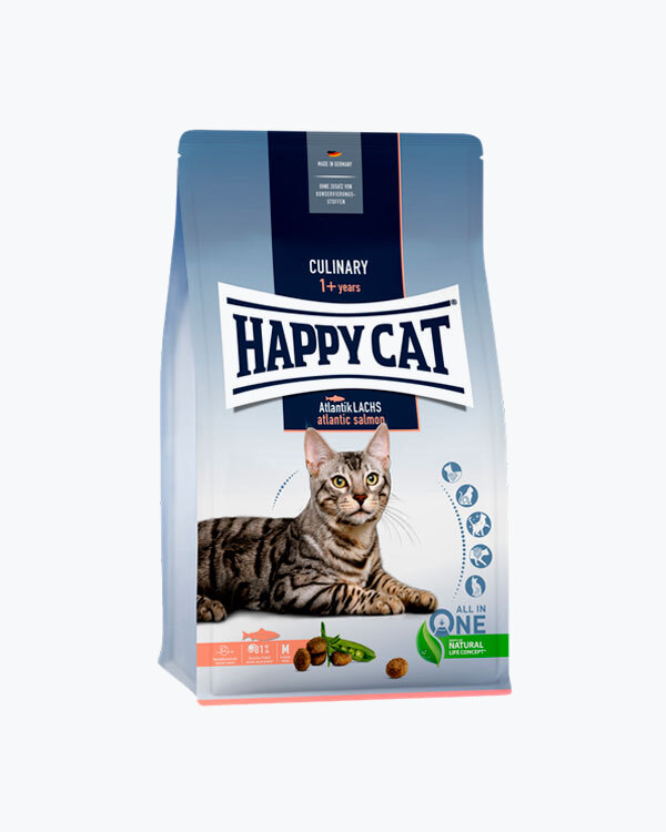 Сухой корм Happy Cat Culinary Atlantik Lachs, для котов, атлантический лосось, 10 кг