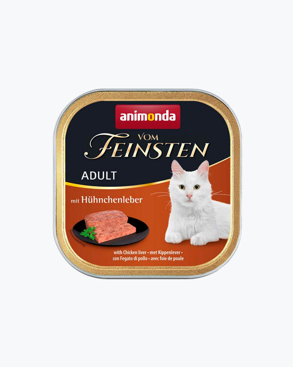 Вологий корм Animonda Vom Feinsten Adult для кішок, з курячою печінкою, 100 г.