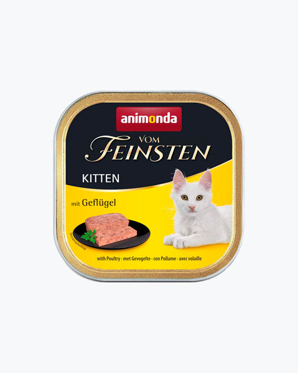 Вологий корм Vom Feinsten Kitten with Poultry з птицею для кошенят, 100 г.