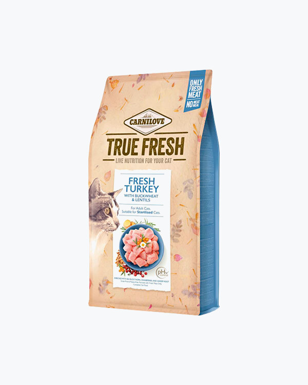 Сухой корм Carnilove True Fresh Cat, для котов, индейка, 1.8 кг