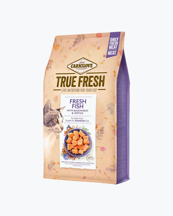 Сухой корм Carnilove True Fresh, для котов, рыба, 4.8 кг