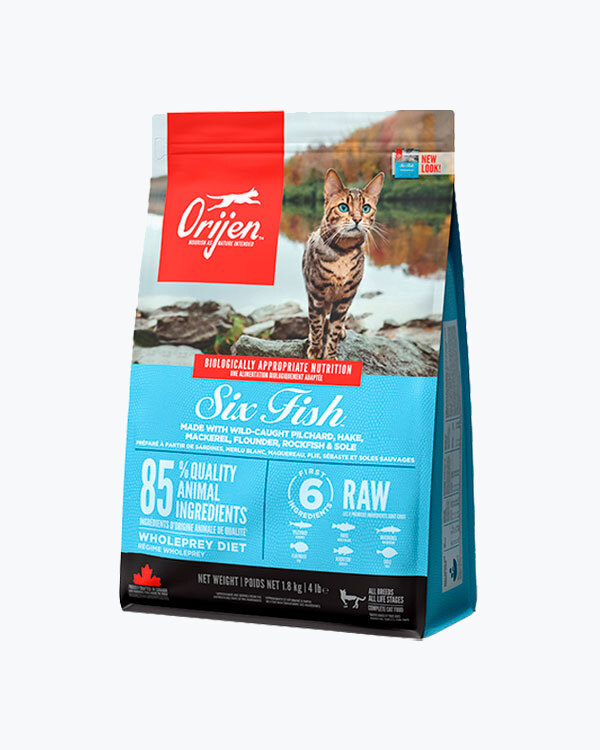 Сухой корм Orijen Six Fish, для кошек, рыба, 1.8 кг