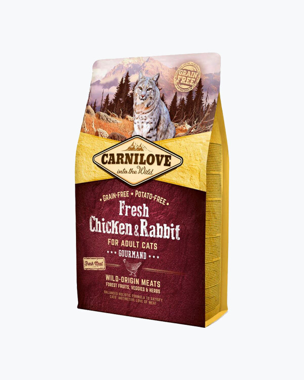 Сухой корм Carnilove Fresh Chicken & Rabbit, для котов, курица и кролик, 2 кг