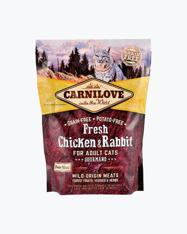 Сухой корм Carnilove Fresh Chicken & Rabbit, для котов, курица и кролик, 400 г