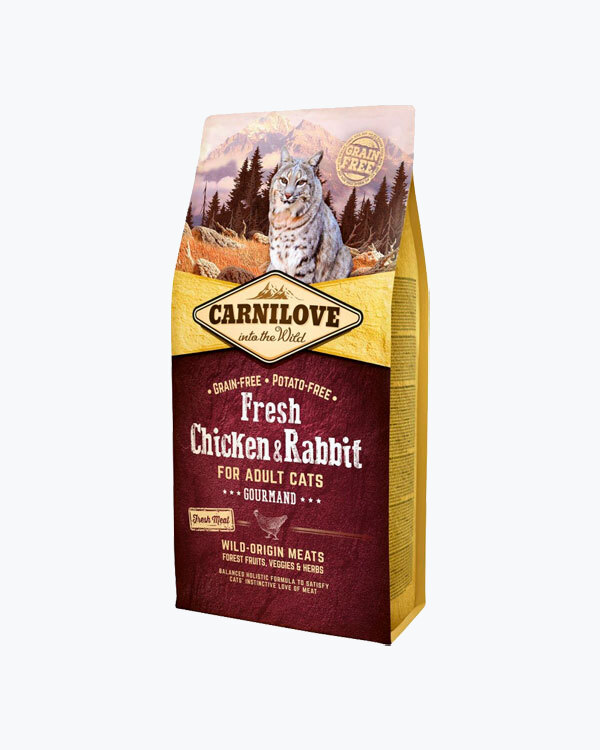 Сухой корм Carnilove Fresh Chicken & Rabbit, для котов, курица и кролик, 6 кг