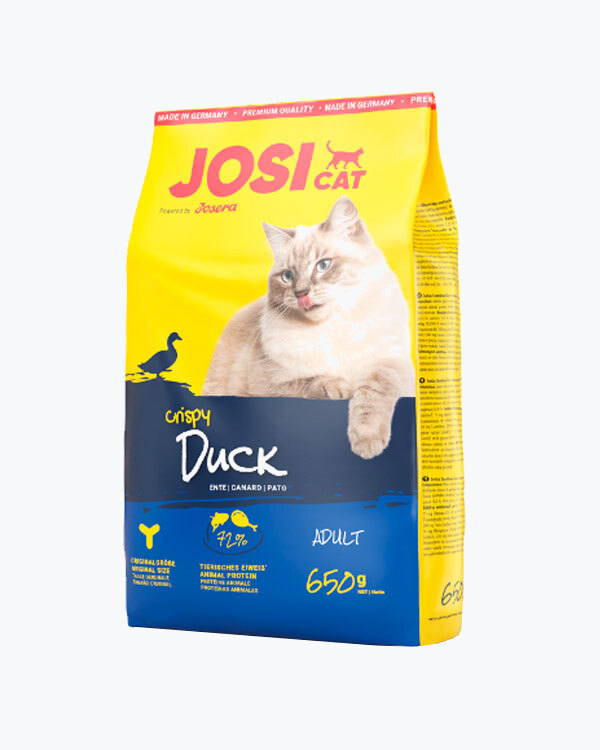Сухой корм для взрослых кошек Josera JosiCat Crispy Duck, 650 г