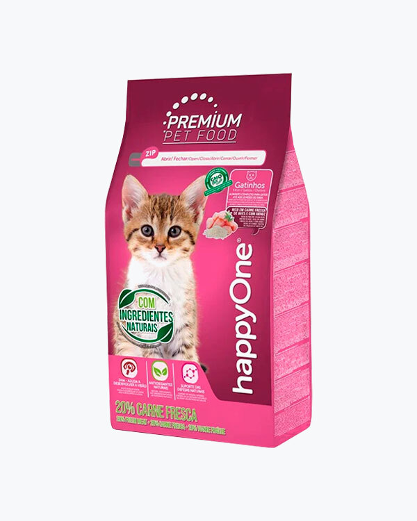 Сухий корм happyOne Premium Kitten Fresh, для кошенят та вагітних кішок, зі свіжим м'ясом 1,5 кг