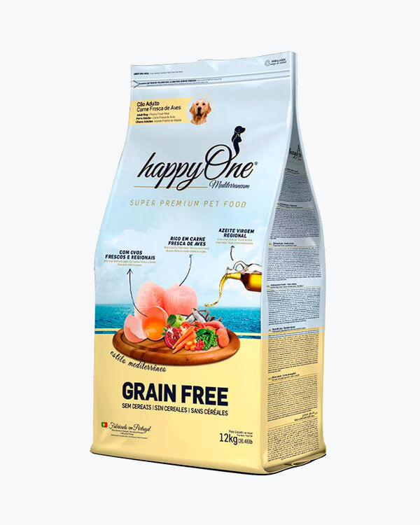 Сухой беззерновой корм happyOne Mediterraneum Adult Dog Fresh Meat для взрослых собак со свежим мясом, 12 кг