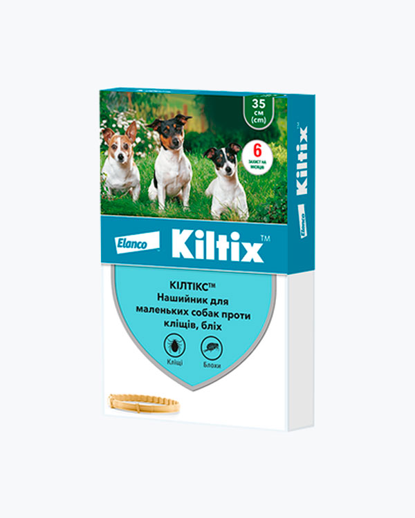Ошейник Elanco Kiltix Килтикс от блох и клещей, для собак малых пород, 35 см