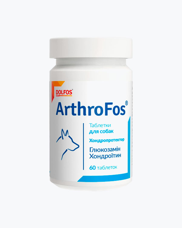 Вітамінно-мінеральна добавка Dolfos ArthroFos для опорно-рухової системи собак, 90 табл