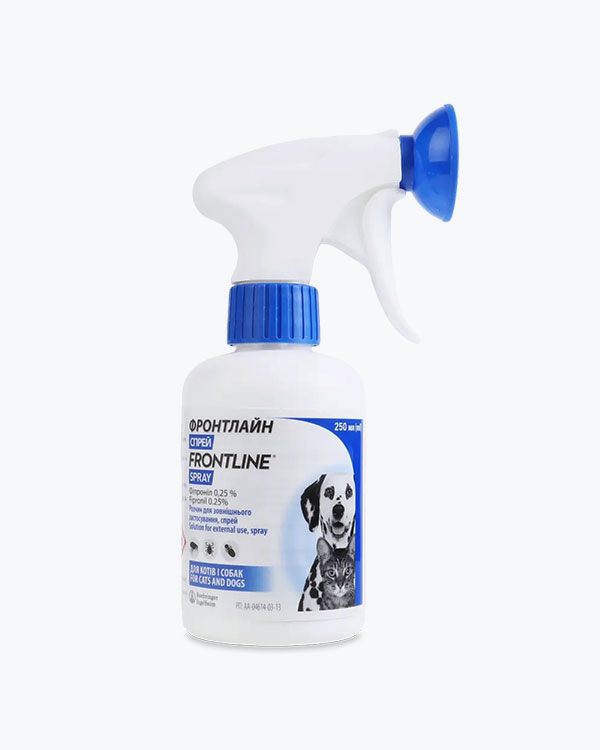Спрей Frontline Фронтлайн для собак і котів, від бліх та кліщів, 250 мл