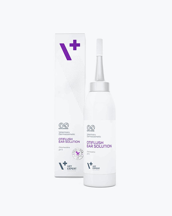 Розчин для очистки вух VetExpert OtiFlush Ear Solution, для котів і собак, 125 мл