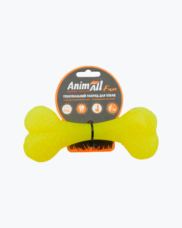 AnimAll Fun Кістка 15см, жовта