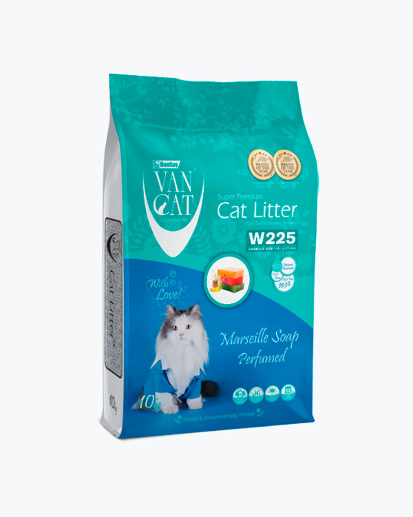 Наповнювач туалетів для кішок Van Cat Super Premium Quality Marseille Soap бентонітовий з ароматом марсельського мила 10 кг (12 л)