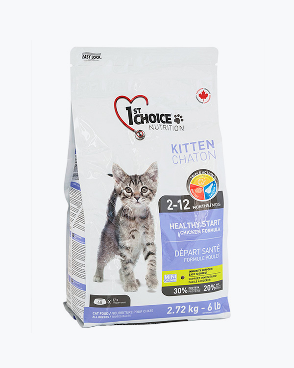 Сухой корм 1st Choice Kitten Healthy Start, для котят, 2.72 кг