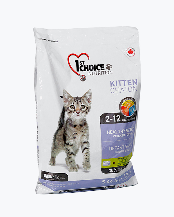 Сухой корм 1st Choice Kitten Healthy Start, для котят, 5.44 кг