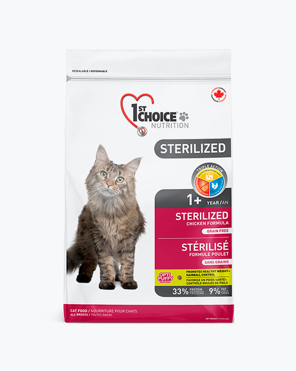 Сухой корм 1st Choice Sterilized, для стерилизованных котов, курица, 10 кг