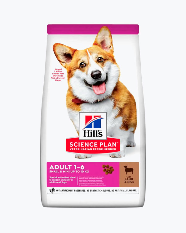 Сухой корм Hill's Science Plan Canine Adult Small & Mini для собак малых пород, из ягнятины и риса, 1.5 кг