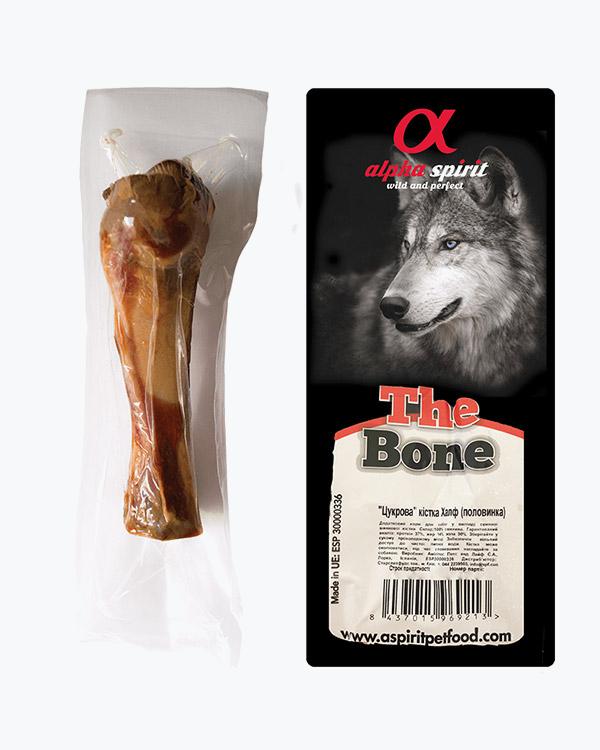 Лакомство для собак Alpha Spirit Ham Bone Half, мясная кость, половинка, 12 см