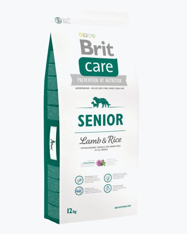 Сухой корм для пожилых собак всех пород Brit Care Senior Lamb Rice 12 кг (ягненок и рис)