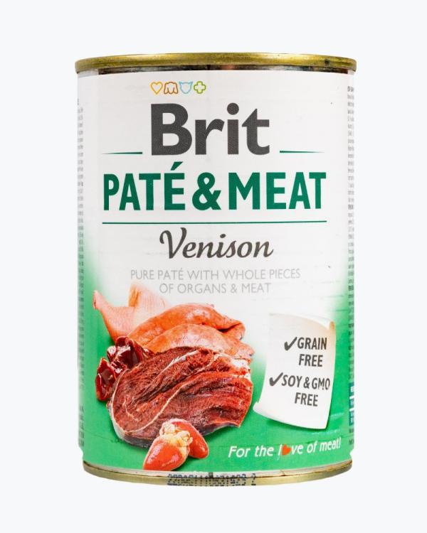 Влажный корм Brit Care Pate & Meat для собак, с олениной, 400 г