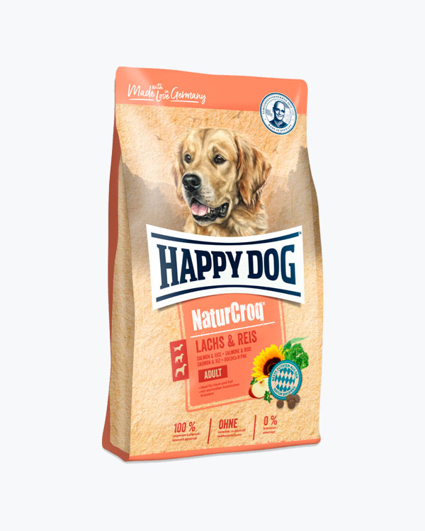 Сухой корм Happy Dog NaturCroq Lachs&Reis, для собак, лосось с рисом, 12 кг