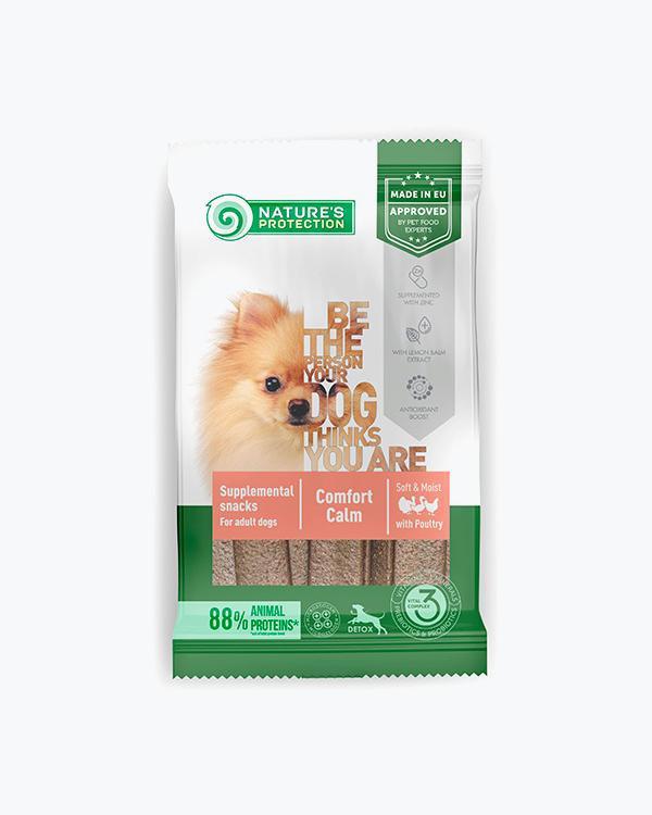 Ласощі для собак Nature's Protection Healthy Comfort Calm з м'ясом птиці, 160 г