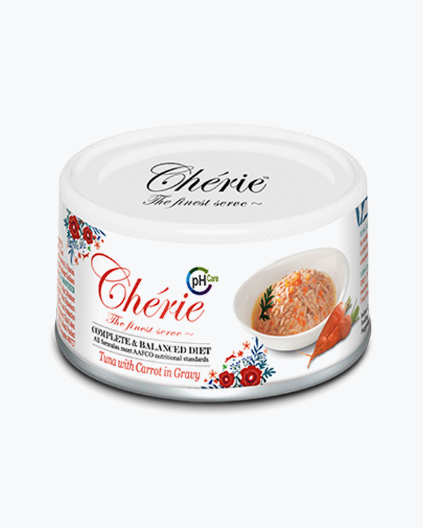 Консервований корм Cherie Complete & Balanced, для котів, здоров'я сечовивідних шляхів, тунець, 80 г