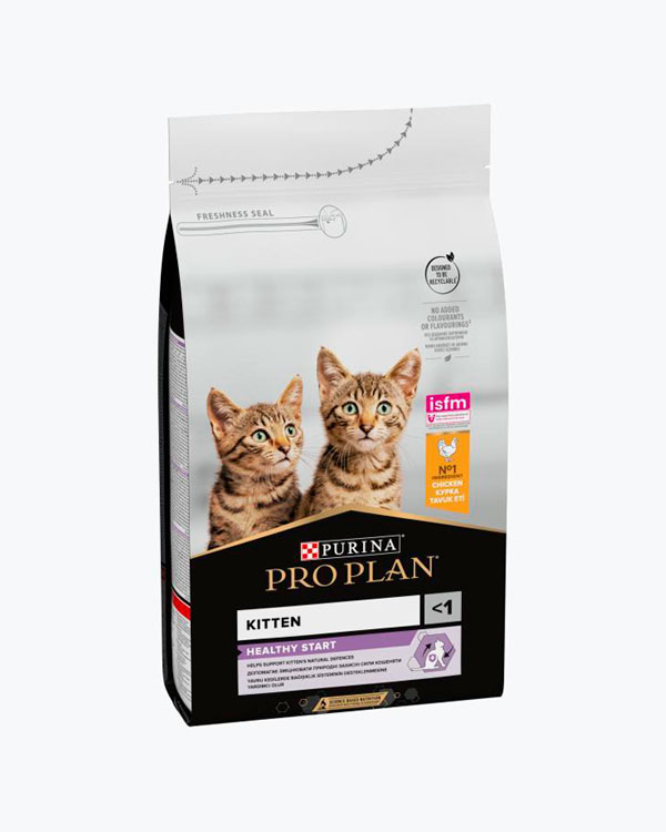 Сухой корм PURINA PRO PLAN Kitten <1 Healthy Start, для котят, с курицей, 1.5 кг