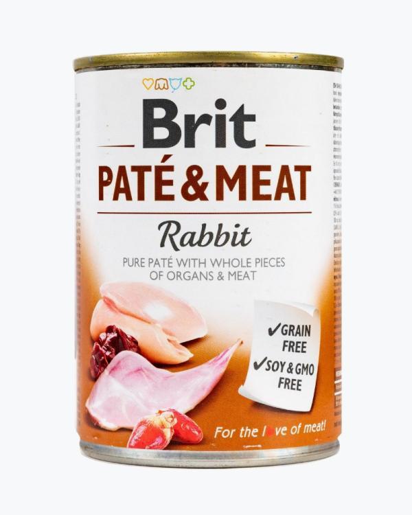 Влажный корм Brit Care Pate & Meat для собак, с кроликом, 400 г