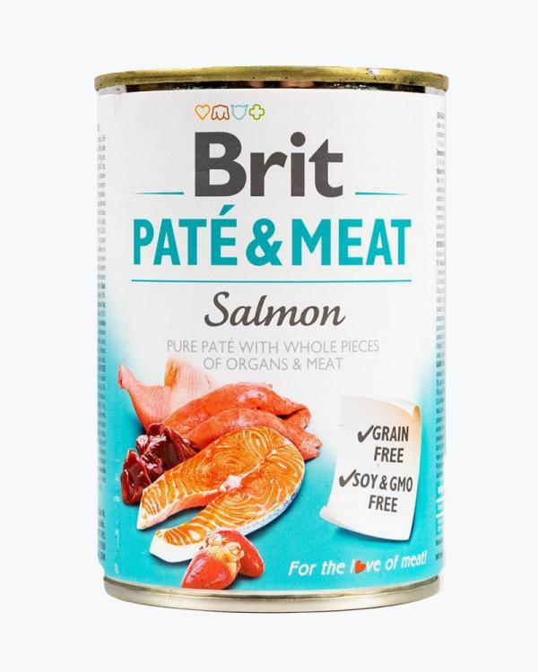 Влажный корм Brit Care Pate & Meat для собак, с лососем, 400 г